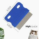 Axyaa Pet Grooming Comb for Dogs and Cats - Mucus Crust Remover and Flea Lice Cleaner