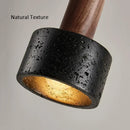 Axyaa Black Stone Wall Sconce Light - Nordic Minimalist LED E27 Wall Lamps
