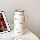 Axyaa Cute Bow Stainless Steel Thermos Cup - Portable Insulation Tumbler