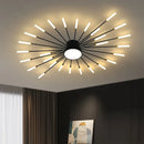 Axyaa Modern LED Chandelier - Fireworks Decorative Lights for Dining & Living Room