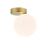 Golden Glass Ball Ceiling Lamp for Home Decor by Axyaa