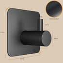 Axyaa Steel Adhesive Wall Hooks Towel Hook Hanger - Heavy Duty Waterproof Holder