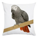Axyaa Parrot Bird Decorative Throw Pillow Cover - Colorful Polyester Sofa Pillow Cover