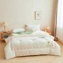 Axyaa Cotton & Soybean Fiber Quilt, Spring/Autumn/Winter, Solid Color, Washed Cotton Core