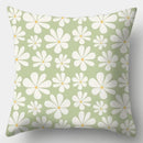 Axyaa Green Plaid Avocado Pillowcase Square Sofa Cushion Cover