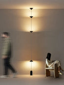 Axyaa Cone Design Decorative Hanging Cable Floor Lamp for Modern Minimalist Living Room