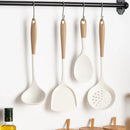 Axyaa Silicone Kitchenware Utensils Set - Pot Shovel, Leaky Spoon, Soup Ladle, Cooking Tools