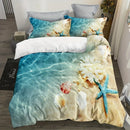 Axyaa Beach Scenes Print Duvet Cover Set for Bedroom Guest Room