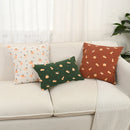 Embroidered Pumpkin Halloween Pillowcase Cojines by Axyaa