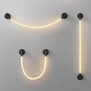 Axyaa Silicone Music Note Wall Lamp: Modern Minimalist Nordic Lighting for Bedroom