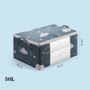 Axyaa Foldable Non-Woven Clothes Storage Box Organizer - Portable Quilt Container Bag
