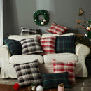 Axyaa Knitted Plaid Cushion Cover: Rural Style Comfort for Home Decor