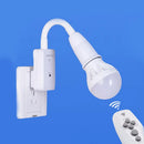 Axya E27 LED Remote Control Plug Lamp Holder with 3 Brightness Levels.