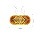 Axyaa Acrylic LED Pendant Chandelier Transparent Gold Floor Lamp