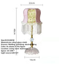 Axyaa Tassels Table Lamp: French American Retro Pastoral Design for Living Room Bedroom