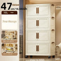 Axyaa Foldable Clear Door Storage Box - Spacious, Durable, Easy Assembly - Ideal for Organization