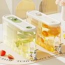 Axyaa 4L Beverage Dispenser with Faucet, Large Capacity Plastic Water Kettle