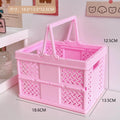 Axyaa Desktop Cartoon Storage Basket Organizer - Kawaii & Portable Solution