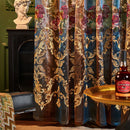 Axyaa Neoclassical Gauze Sheer Embroidered Tulle Curtains