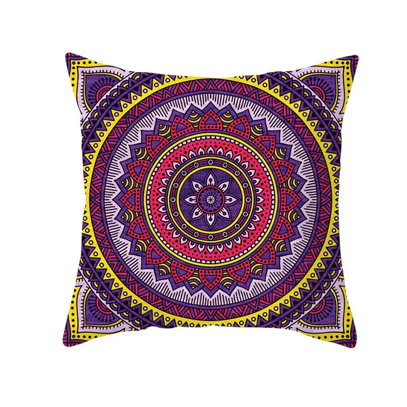 Axyaa Bohemian Geometric Polyester Pillowcase 45x45cm for Home Decor