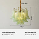 Axyaa Luxury Glass Pendant Lights - Colorful E14 Hanging Lamp for Living Room