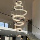 Axyaa Exquisite Hall Staircase Chandelier - Indoor Ceiling Lighting Fixtures - Elegant Indoor Lights