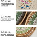 Axya Handmade Rattan Shell Tray for Home Decoration and Serving