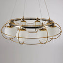 Axyaa Glass Ball LED Chandeliers: Nordic Minimalist Pendant Lights for Home Decor