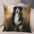 Axyaa Australian Shepherd Pillow Cover - Cute Dog Animal Cushion