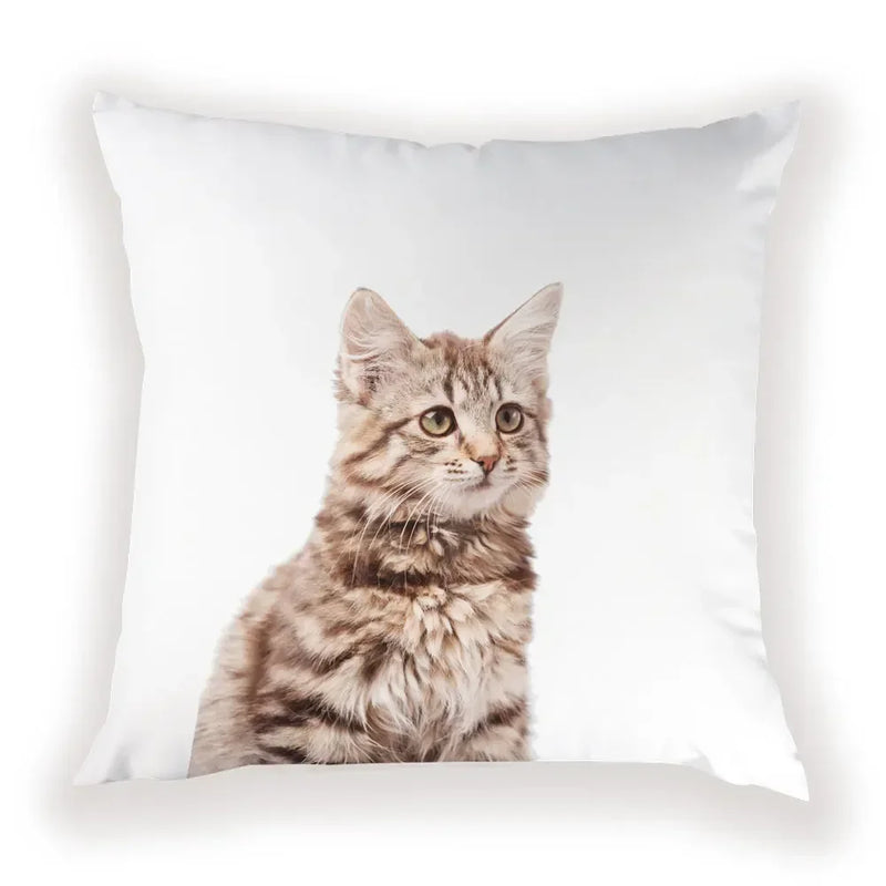 Cute Dog Cat Pillow Cover 45X45CM for Home Decor - Axyaa Brand