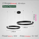 Axyaa LED Full Spectrum C-ring Pendant Light: Modern Luxury Minimalist Lighting for Home Decor.