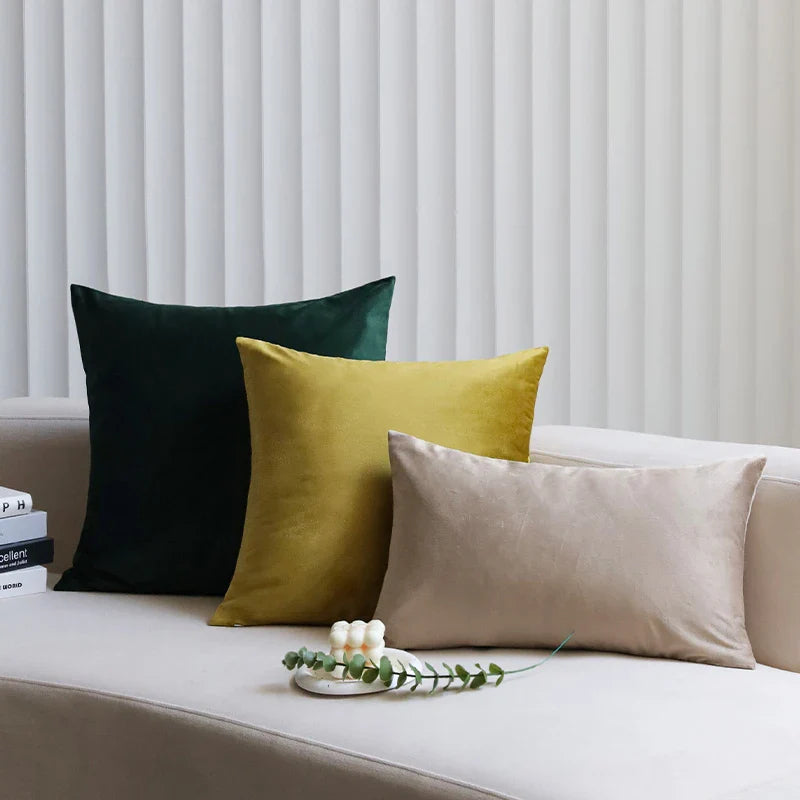 Axyaa Velvet Pillow Cover Modern Home Decor 30x50 45x45 50x50