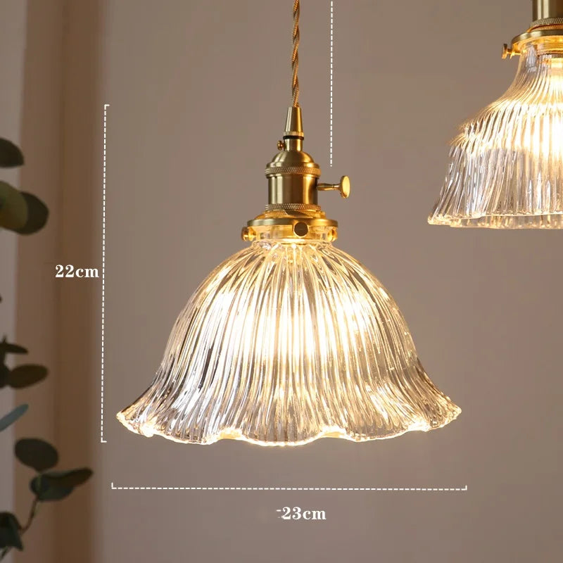 Nordic Green Glass LED Pendant Light by Axyaa - Modern Indoor Lighting