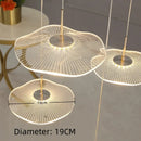 Axyaa Acrylic Pendant Lamps for Living Dining Room Chandelier