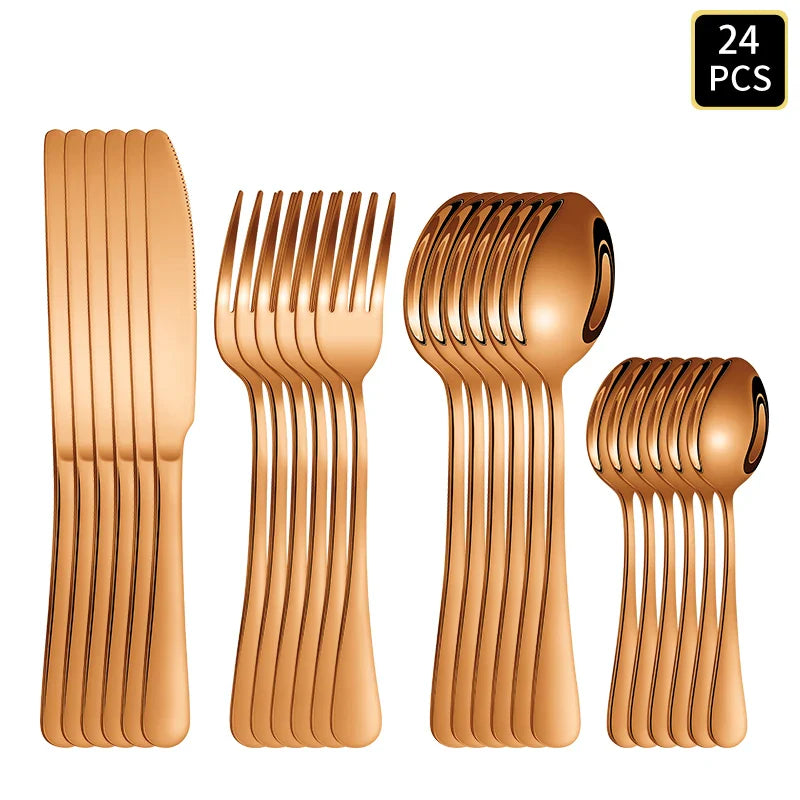 Axyaa 1010 Round Handle Cutlery Set - Ideal for Wedding, Party, Hotel