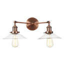 Axyaa Vintage Loft Art Glass Wall Lamp for Study Coffee Bar Stairway