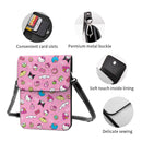 Axyaa Hello Kitty Cell Phone Purse Leather Wallet Kuromi Crossbody Bag Fashion Card Holder