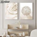Moroccan Arch Islamic Calligraphy Canvas Wall Art for Home Decor by Axyaa
