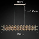 Crystal Chandelier by Axyaa - Elegant Pendant Light for Living Room, Dining Room & Ceiling