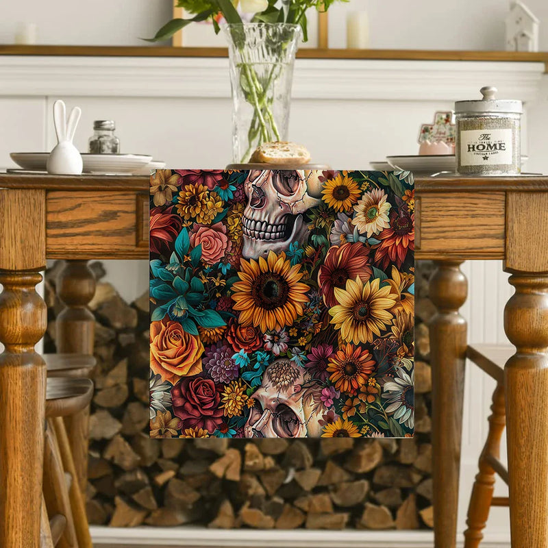Axyaa Floral Table Runner for Kitchen Home Dining Decor