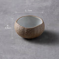 Axyaa Ceramic Sea Urchin Dessert Bowl Set - Stylish Tableware for Soups, Steamed Eggs, Snacks