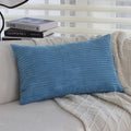 Axyaa Striped Velvet Corduroy Cushion Covers for Sofa - 30x50cm Nordic Style