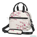 Axyaa Sakura Cherry Blossoms Insulated Lunch Bag: Reusable Thermal Cooler for Work, School, Picnic