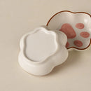 Axyaa Ceramic Cat Claw Mini Pet Bowl 3.6" - Small Pets Feeding & Drinking