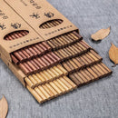 Axyaa Eco-Friendly Wooden Chopsticks Set with Case for Korean Sushi 25cm
