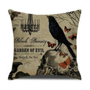 Axyaa Halloween Skull Head Pumpkin Pillow Covers for Horrible Holiday Home Decor