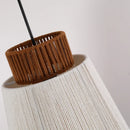 Axyaa Japanese Woven Cotton Pendant Light for Home Decor & Lighting