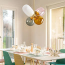 Axyaa Glass Balloon Chandelier: Modern Art Light for Kids and Dining Room