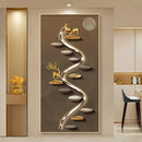 Axyaa Deluxe Entryway Wall Lamp with Hanging Artwork - Modern Luxury Accent Lighting