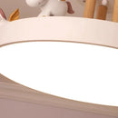 Nordic Modern Unicorn LED Ceiling Lamp for Living Room by Axyaa